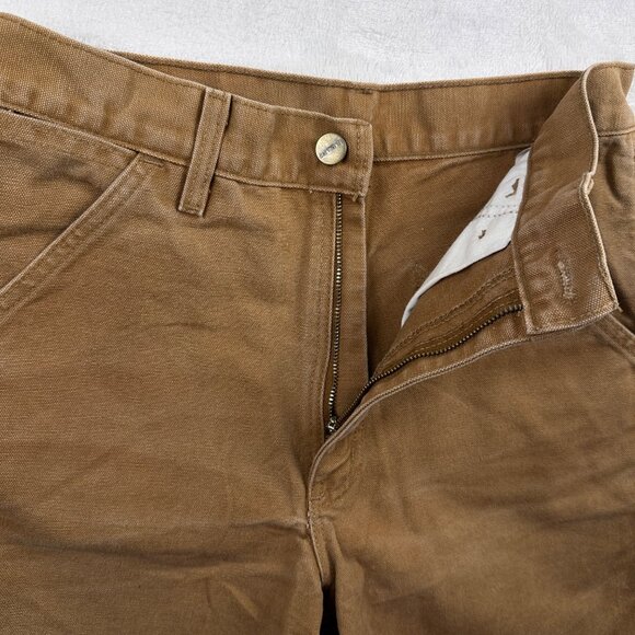 VTG. Carhartt B25 Work Shorts Size 29 Duck Canvas Carpenter Utility Made in USA - Picture 5 of 7